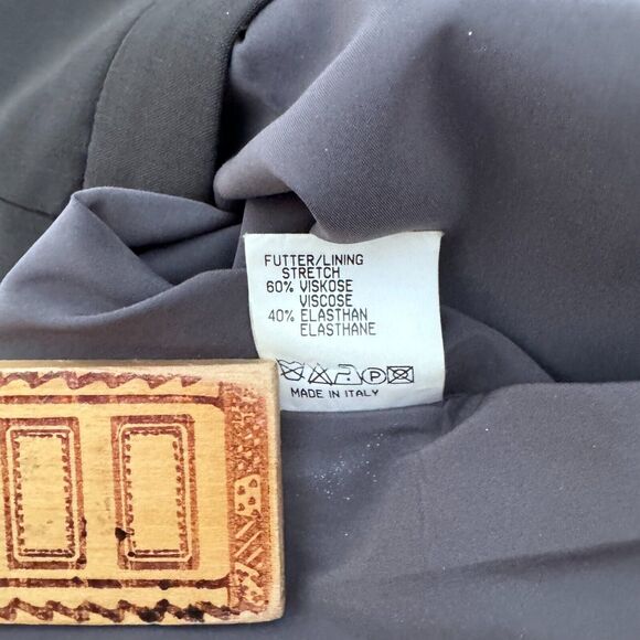 Jil Sander Made in Italy Suit Size 36 / Skirt Size 38 Wool Set Dress Black - Picture 16 of 16